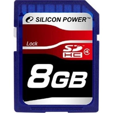 Карта пам'яті Silicon Power 8 GB SDHC Class 4 SP008GBSDH004V10 фото