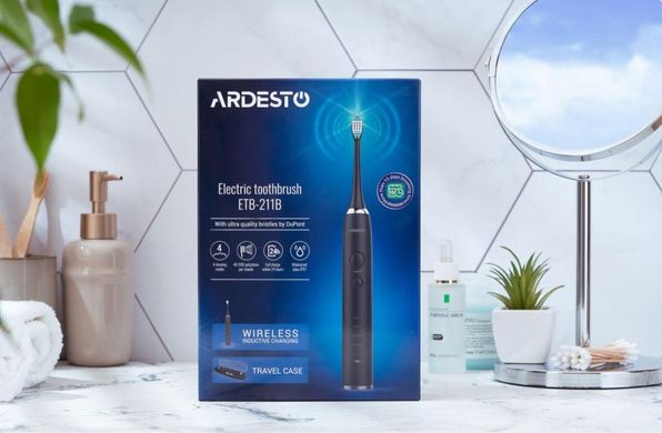 Електричні зубні щітки Ardesto ETB-211B фото
