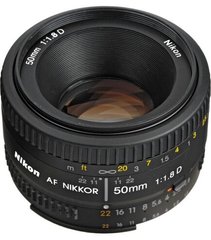 Объектив Nikon AF Nikkor 50mm f/1,8D (JAA013DA) фото