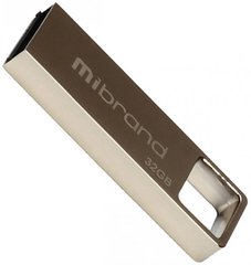 Flash пам'ять Mibrand 32GB Shark USB 2.0 Silver (MI2.0/SH32U4S) фото