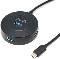 Кабелі та перехідники Maiwo USB Type-C to 4х USB3.0 (KH304)