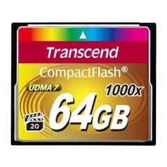 Карта памяти Transcend 64 GB 1000X CompactFlash Card TS64GCF1000 фото