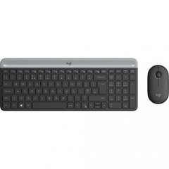 Комплект (клавиатура+мышь) Logitech MK470 Wireless Slim Graphite (920-009206, 920-009204)