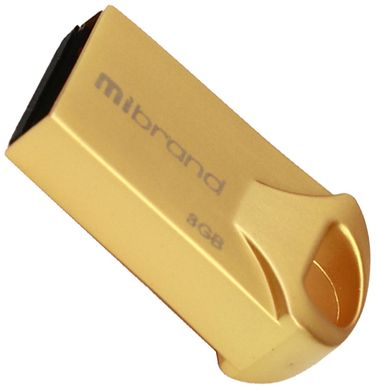 Flash пам'ять Mibrand 8GB Hawk USB 2.0 Gold (MI2.0/HA8M1G) фото