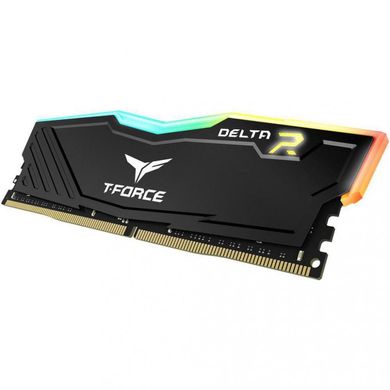 Оперативная память TEAM 16 GB DDR4 3200 MHz T-Force Delta Black RGB (TF3D416G3200HC16F01) фото
