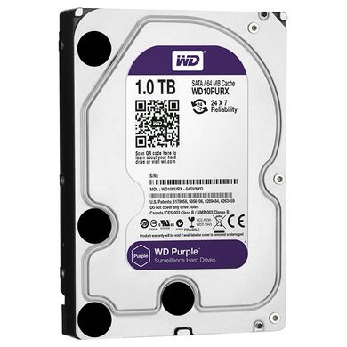 Жорсткий диск Western Digital Purple 1TB (WD10PURX) фото
