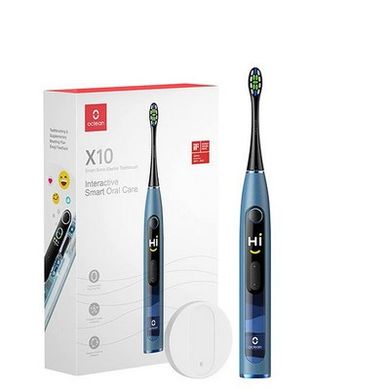 Електричні зубні щітки Oclean Smart Electric Toothbrush X10 Blue фото