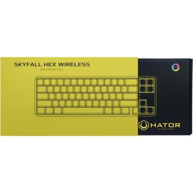 Клавиатура Hator Skyfall Hex Gateron Clear USB/Bluetooth ENG White (HTK-667) фото