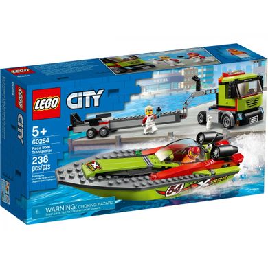 Конструктор LEGO LEGO City Транспортировщик скоростного катера (60254) фото