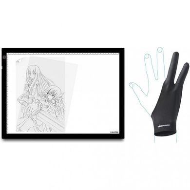 Графический планшет LED планшет Huion A3 + перчатка фото