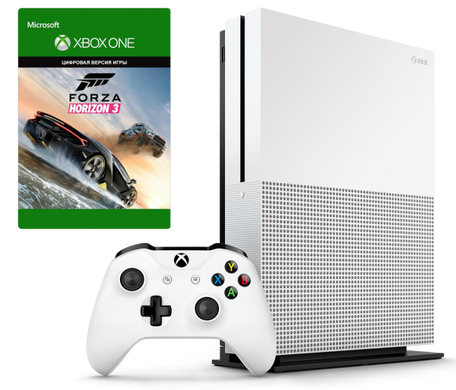 Игровая приставка Microsoft Xbox One S 500GB + Forza Horizon 3 фото