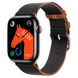 Apple Watch Hermes Series 9 GPS + Cellular 45mm Space Black Stainless Steel Case with Noir/Gold Twill Jump Single Tour (MRQQ3+MTHH3)