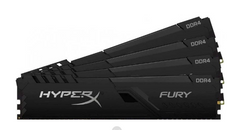 Оперативная память Kingston DDR4 2666 64GB KIT (16GBx4) HyperX Fury Black (HX426C16FB4K4/64) фото