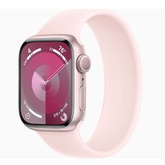 Смарт-часы Apple Watch Series 9 GPS 45mm Pink Aluminum Case (MR9T3) with Light Pink Solo Loop Size 7 (MTH73) фото