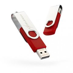 Flash память Exceleram 16 GB P1 Series Silver/Red USB 2.0 (EXP1U2SIRE16) фото