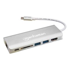 Кабелі та перехідники Manhattan SuperSpeed USB-C Multiport Adapter (152075) фото