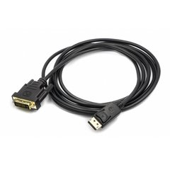 Кабелі та перехідники PowerPlant DisplayPort - DVI 3m Black (CA911165) фото