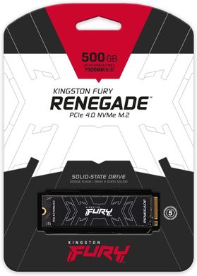SSD накопичувач Kingston FURY Renegade 500GB (SFYRSK/500G) фото