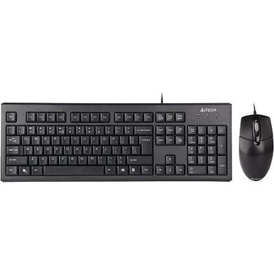 Комплект (клавіатура+миша) A4Tech KR-8372 Black фото