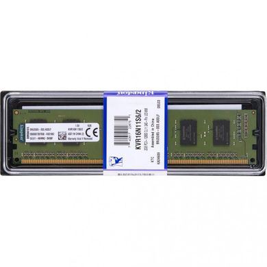 Оперативна пам'ять Kingston 2 GB DDR3 1600 MHz (KVR16N11S6/2) фото