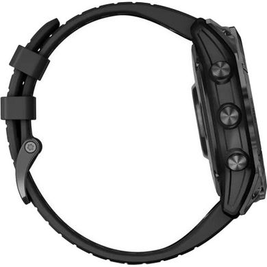 Смарт-часы Garmin Fenix 7X Pro Sapphire Solar Carbon Gray DLC Titanium with Black Band (010-02778-54) фото