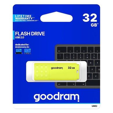 Flash пам'ять GOODRAM 32 GB UME2 Yellow (UME2-0320Y0R11) фото