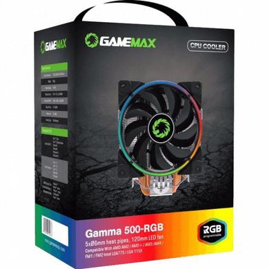 Повітрянне охолодження GameMax Gamma 500 RGB фото
