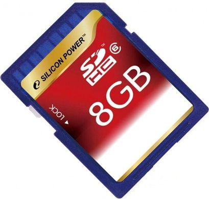 Карта пам'яті Silicon Power 8 GB SDHC Class 6 (SP008GBSDH006V10) фото