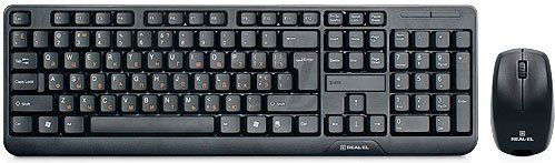 Комплект (клавиатура+мышь) REAL-EL Standard 555 фото