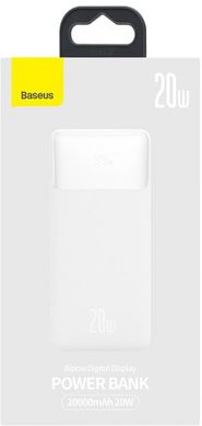 Power Bank Baseus PowerBank Bipow Digital Display 20000mAh 20W White (PPDML-M02) фото