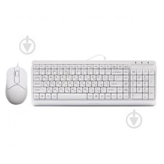 Комплект (клавіатура+миша) A4Tech Fstyler F1512 USB White фото