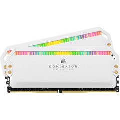 Оперативна пам'ять Corsair Dominator Platinum RGB White 16GB (2x8) DDR4 3600MHz (CMT16GX4M2C3600C18W) фото