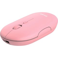 Мышь компьютерная Trust Puck Rechargeable Ultra-Thin BT WL Silent Pink (24125) фото