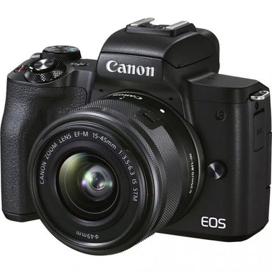 Фотоапарат Canon EOS M50 Mark II kit (15-45mm) + Premium Live Stream kit Black (4728C059) фото