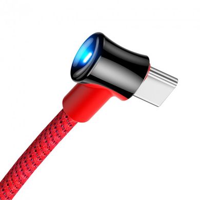 Кабель USB Usams Type-C U13 Right-angle Smart Power Off 2A 1.2m Red фото