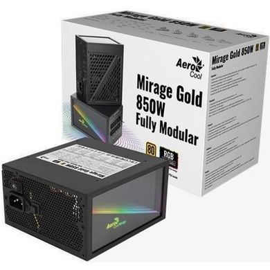 Блок питания AeroCool Mirage Gold 850 Fully Modular (ACPG-MF85FEC.11) 850W фото