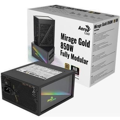 Блок живлення AeroCool Mirage Gold 850 Fully Modular (ACPG-MF85FEC.11) 850W фото