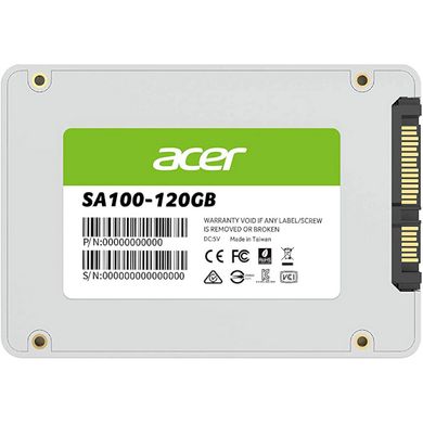 SSD накопитель Acer SA100 120 GB (BL.9BWWA.101) фото