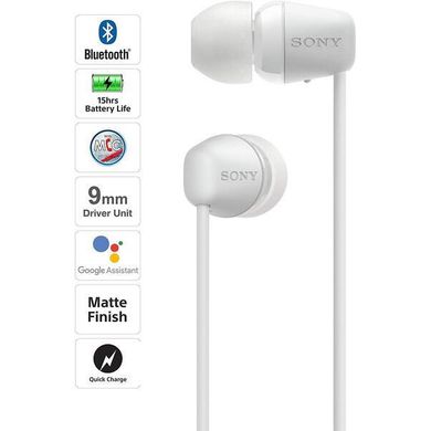 Навушники SONY WI-C200 White (WIC200W.CE7) фото