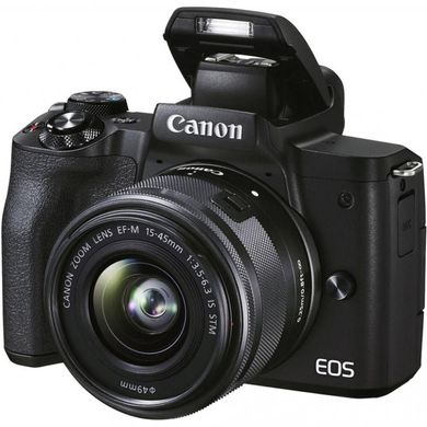 Фотоаппарат Canon EOS M50 Mark II kit (15-45mm) + Premium Live Stream kit Black (4728C059) фото
