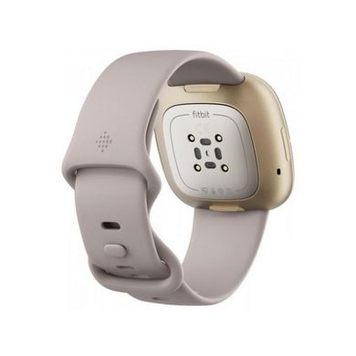 Смарт-часы Fitbit Sense Lunar White / Soft Gold Stainless Steel (F00250944) фото