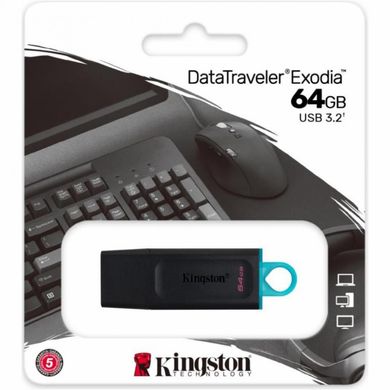 Flash пам'ять Kingston 64GB DataTraveler Exodia (DTX/64GB) фото