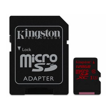 Карта памяти Kingston 128 GB microSDXC class 10 UHS-I U3 Canvas React SDCR/128GB фото