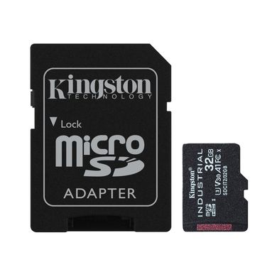 Карта пам'яті Kingston 32 GB microSDHC UHS-I (U3) V30 A1 Industrial + SD Adapter (SDCIT2/32GB) фото