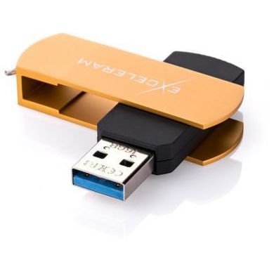 Flash память Exceleram 32 GB P2 Series Gold/Black USB 3.1 Gen 1 (EXP2U3GOB32) фото