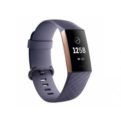 Смарт-годинник Fitbit Charge 3 Rose Gold/Blue Gray FB409RGGY фото