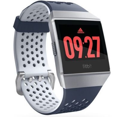 Смарт-годинник Fitbit Ionic Fitness Watch Adidas Edition Ink Blue/Ice Gray S+L (FB503WTNV) фото