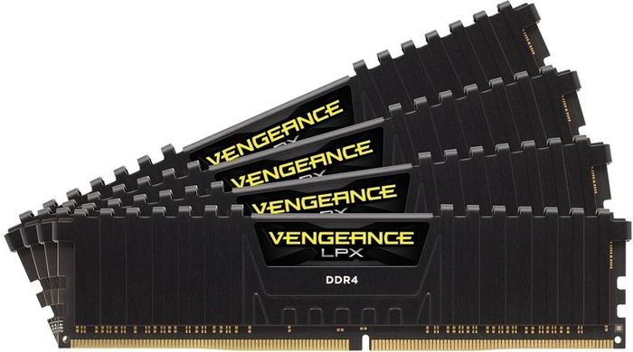 Оперативна пам'ять Corsair Vengeance LPX DDR4 4x16Gb (CMK64GX4M4A2666C16) фото