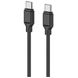 2E USB-C to USB-C Glow 60W 1m Black (2E-CCCC-BL)