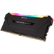 Corsair 32 GB (4x8GB) DDR4 3600 MHz Vengeance RGB Pro Black (CMW32GX4M4D3600C16) детальні фото товару